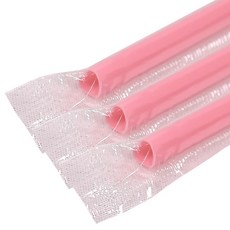 보니팩 12x210mm 개별 하트빨대 핑크 버블티 1봉 (100개), 1개, 100개