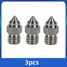 Creality MK8 Nozzle CR-6 SE 0.20.40.60.8mm Nozzles For CR6 SE CR5 PRO Ender 3 S1 pro CR10 V2 Ender, 3PCS-Copper