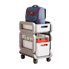 아엘 이동식 트롤리 북트롤리 틈새수납장, 2단