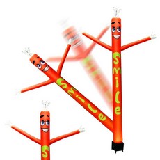 교체용 2.1m(7피트) 공기 주입식 에어 웨이빙 튜브 댄서 송풍기 미포함 (INFDECOYA 송풍기에만 맞음) (스마일 슬리브), 스마일 슬리브