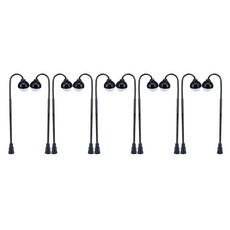 shangren 10 모델 기차 철도 가로등 HO/TT 규모 3V 건물 건축 모델 요정 정원 미니어처 풍경 램프 장식 세트, 스타일 1, 1개