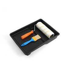 하라 페인팅 도구 3종세트 옐로우 페인트롤러 롤러붓 유성페인트롤러, 1세트