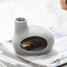 인센스 홀더 굴뚝 인센스 세라믹 스틱 스머지 오브제 벽난로, 1개