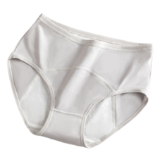 【OniWear】5色純棉生理內褲 大尺碼 防漏內褲 中腰內褲 女生內褲 抑菌 透氣 素色純棉內褲, 灰色,XL