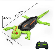 遙控壁虎玩具，360度旋轉可爬牆壁，兒童遙控動物玩具, CD0181A綠遙控-【爬墻壁虎250g】英文彩盒, 1個