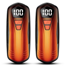 AI 핸드 워머 충전식 2팩 AI 스마트 칩 전기 핸드 워머 오래 지속되는 안전한 열 휴대용 포켓 히터 크리스마스 야외 골프 사냥 캠핑 액세서리 선물 - 블랙, AI 핸드 워머 충전식 2팩, AI 스마트 칩 전기 핸