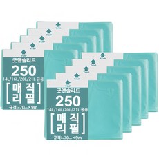 굿앤솔리드 매직 공용리필250 비닐봉투, 10개, 21L