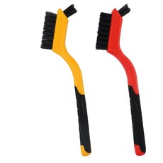 2PCS 작은 긁힘 없는 나일론 브리스틀 청소용 와이어 브러시 세트 구멍 자동차 디테일 좁은 공간 클린
