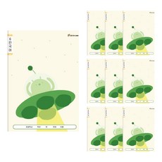클라리온 16매 초등노트 6칸국어, 10개, A 비행접시