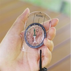 엘디자인 미니 나침반 지도나침반