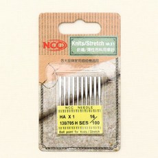 패션스타트 NCC 가정용 미싱바늘(니트용) 16호 10개입, 1개