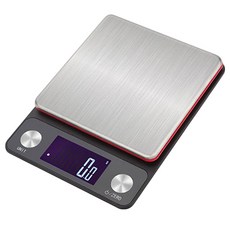 lifeshoppingstore 5000g 防水不鏽鋼電子秤 廚房秤 料理秤, 黑色電池款, CAES0032A, 5kg