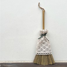 꾸미까 레이스 데코 미니 빗자루 쓰레받이 세트