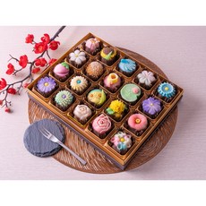 수제 화과자 6구 10구 15구 20구 !! 명절 추석 생일 기념일 결혼 상견례 답례 용 고급 선물, 800g, 1개, 화과자20구