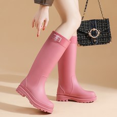 하모리 여성 패션 레인부츠 가벼운 데일리 심플 롱부츠 발편한 미끄럼방지 방수 장화