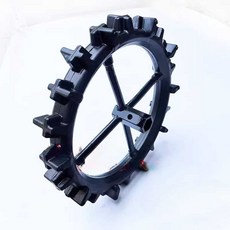 농기계 뒷바퀴 경운기 농업 이앙기 바퀴 부품 교체 휠, 1개, 26cm x 6cm (23mm 원형) 한 쌍