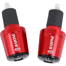 혼다 CBR1000RR CBR600RRR CB650F CBR250R용 월드모토프 7/8인치 22mm 모터사이클 바 엔드 플러그 핸들바 캡 그립, red, 1개