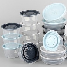 냉동밥 보관용기 전자렌지용 밥용기 소분용기 원룸, 650ml 네이비그레이4p, 4개