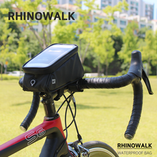 라이노워크 자전거 스마트폰 가방, 1개, 검정(카본)