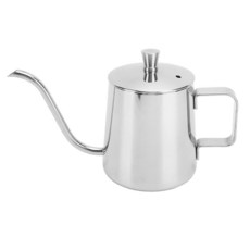 Pour Over Coffee 주전자 350ml SUS304 스테인리스 스틸 구즈넥 커피 티 포트 드립 컵 캠핑 여행 야외용, Pour Over Coffee 주전자 350ml SUS