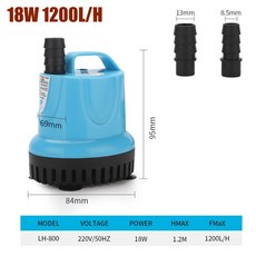 10/18/25/45/60/85/105W 잠수정 워터 펌프 수족관 순환 펌프 필터 바닥 흡입 펌프 물고기 탱크 워터 펌프, 18W, AU Plug, 1개