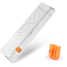 종이 커터 슬라이더 작은 미니 14인치 트리머 슬라이서 양방향 절단