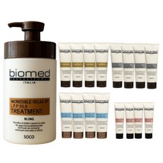 바이오메드 릴렉스업 LPP 실크 헤어 마스크 트리트먼트 헤어팩 1000ml +400ml 대용량 단백질 크리닉, 1.4L, 1개