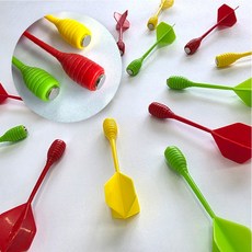 금메달 강력 자석 다트핀 취미 다트 어린이 완구 스포츠, 빨간색 5개