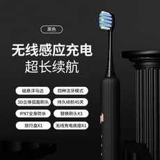 ANNER貝諾 磁懸浮無線充電電動牙刷, 黑色, 1個