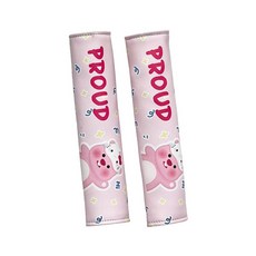 卡通汽車安全帶護套護肩套組 兒童安全帶固定器 加厚防勒脖調節器 安全舒適, 安全帶護肩套1個（露比）, 1個