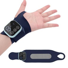 SaeByul 무선 저주파 손목마사지기 ems 온열찜질기 손목보호대 손목안마, 네이비