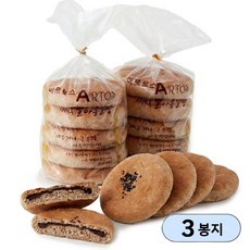 아르토스 통밀팥빵 5개입 HACCP 인증 찐빵처럼 쪄 먹어도 맛있는 통밀빵, 3개, 500g