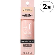 엘프 파운데이션 헤일로 글로우 스킨 틴트 2 페어 웜 elf Foundation Halo Glow Skin Tint 2 Fair Warm 30ml, 2개