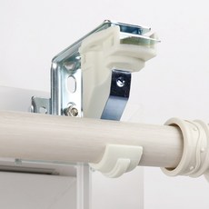 해비체 못없이 설치 25mm 커튼봉 브라켓 이지홀더 메탈 3개, 이지홀더 메탈+25mm브라켓 블랙 3개