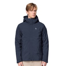 男士戶外防風防水羽絨外套 700FP輕盈保暖 多口袋連帽設計