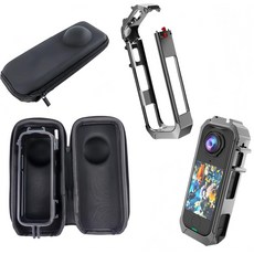 Insta360 X4 에어 메탈 퀵 릴리스 케이지 하드 쉘 휴대용 케이스와 호환되는 터브질로리 보호 키트 야외 액션 촬영용 충격 방지