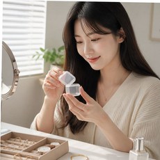 귀걸이보관함 악세사리 보관함 미니 주얼리 케이스 휴대용 정리함 TQWFPED4J