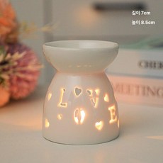 세라믹 오일 인테리어 공예 가정용, 세라믹 아로마테라피 스토브-LOVE 모델