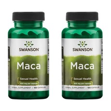 Swanson 斯旺森 瑪卡膠囊 500mg, 100顆, 2罐