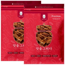 맛을그리다 구운 피칸 500g+500g / 캘리포니아 햇견과 볶은 피칸 무염 프리미엄 견과류, 500g, 2개