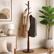 507 물푸레 옷걸이 원목 스탠드 행거, 1개