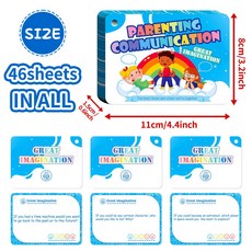 嗨購 46張英文短句卡片 兒童早教啟蒙認知卡 激發想像力 英文學習, 教育卡片-T0104