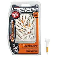 立航高爾夫 Pride's Professional TEE 高爾夫球座 #1 1/2” #2 3/4” #3 1/4” 30支裝, 1個, 橘