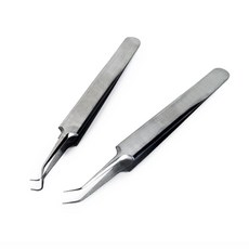 미세 핀셋 의료기기 피부과전용 제거핀, L자형, 1개