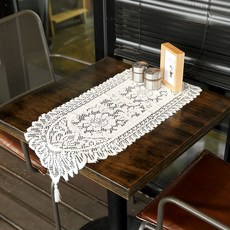 프렌치 레이스 테이블러너(33x91)식탁매트 식탁 러너hoo2+6Cah