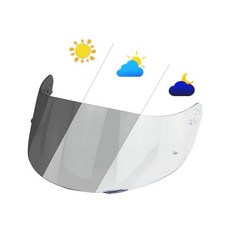 BSTOP 탑 상의 K1 페이스 쉴드 바이저 베이스 AGV K1 K1S K3SV K5 K5S 헬멧 윈드실드(바이저 베이스), One Size, 포토크로믹 낮과 밤