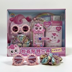 캐치티니핑 하츄핑 핸드폰 여행세트, 핑크, 1세트