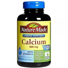 네이처메이드 칼슘 600mg 액상 소프트젤 100정 4팩, 네이처메이드 칼슘 600mg 액상 소프트젤 100정 4