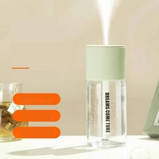 침실 무드등 저소음 가습기 사무실 탁상용 미니 차량용 겸용, 3. 민트 필터6개