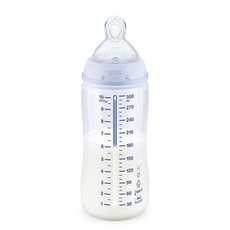 누크 스무스 플로우 안티-컬릭 보틀 젖병 295.7ml, 6M+, Clear, 1개
